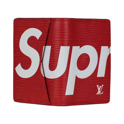 Louis Vuitton x Supreme Pocket Organizer Epi Red 